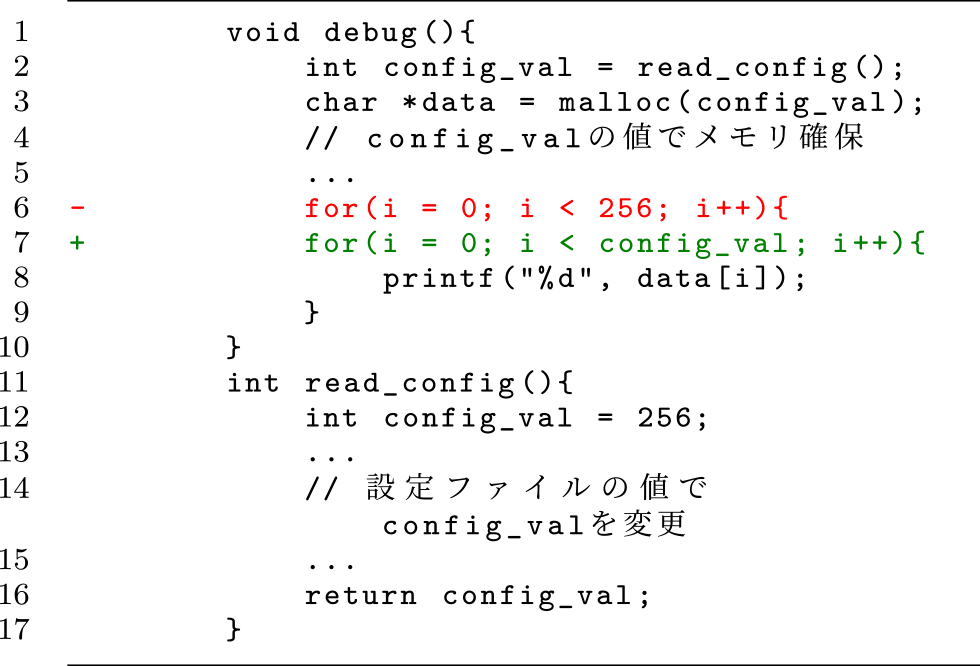 Commit 1 プログラムの概要と開発者の修正