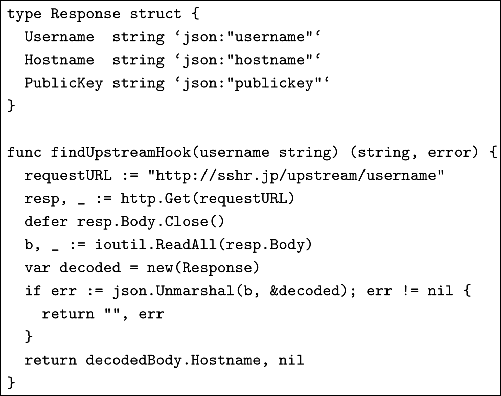 Web API経由での接続先取得のサンプルコード　Sample code for determining the connection destination via Web API.