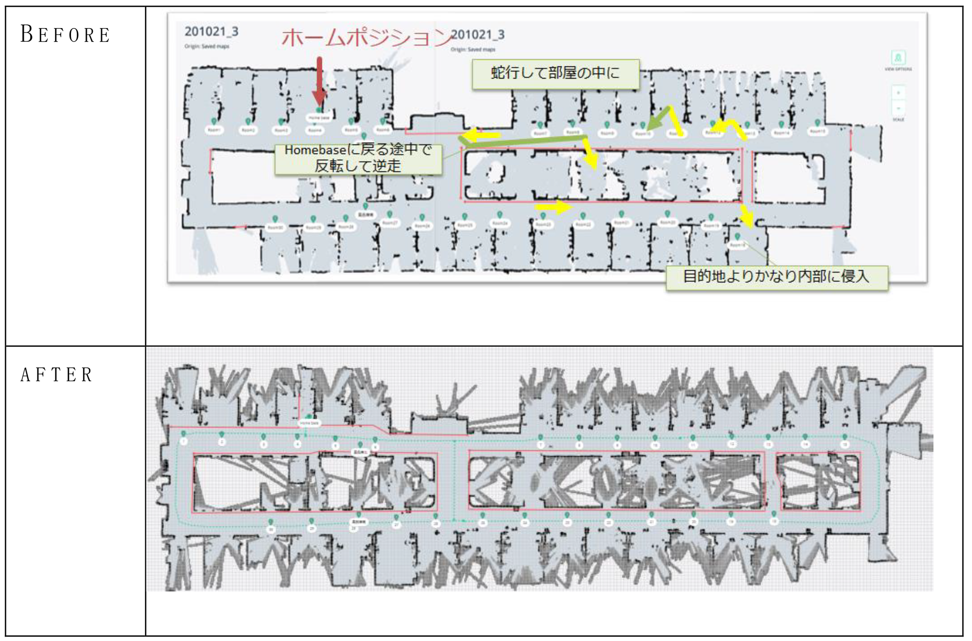 改善前後の環境地図