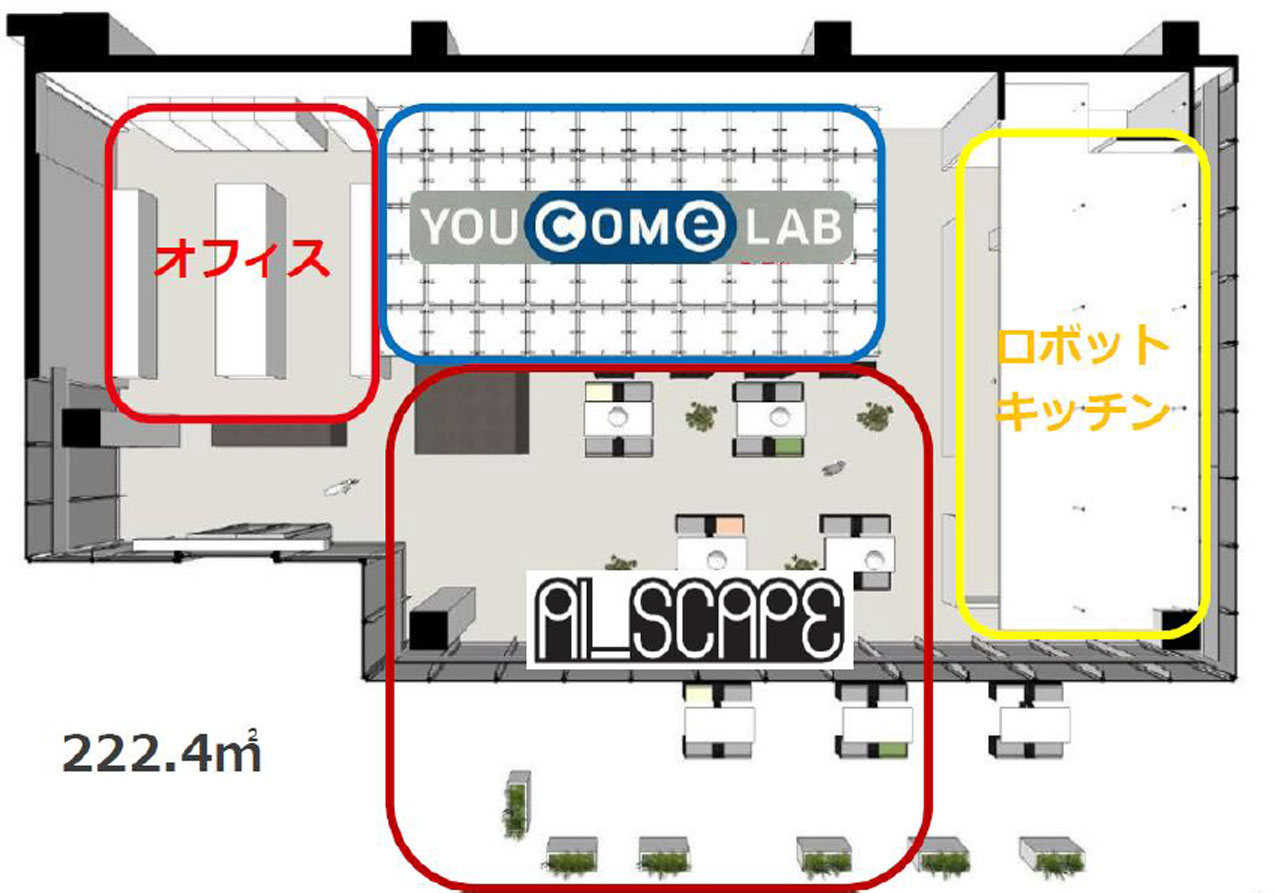 図7　Future Lab HANEDAのレイアウト