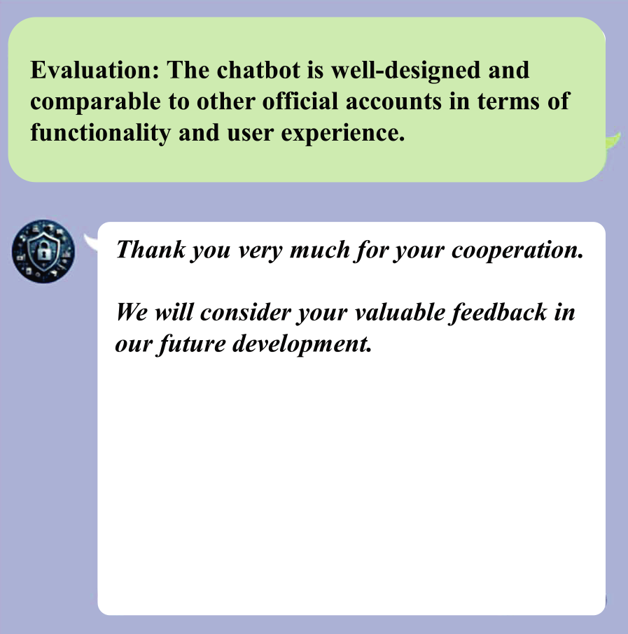 User evaluation function.