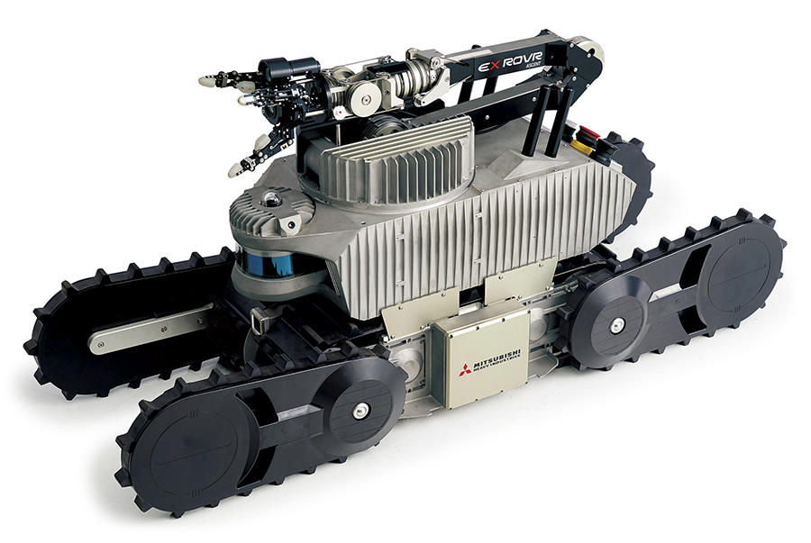 図3　三菱重工製のプラント自動巡回点検防爆ロボット EX ROVR（出典：三菱重工公式Webサイト（https://www.mhi.com/jp/））