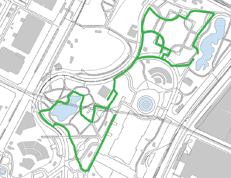 Pre-designed walking routes: We prepare these routes and observe pedestrians' walking to assess the quality of geographic data behind navigation systems.