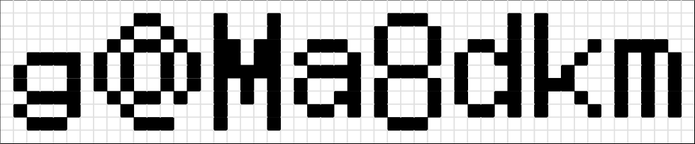 パスワード（ボディサイズ9×9）　Password (body size 9×9).