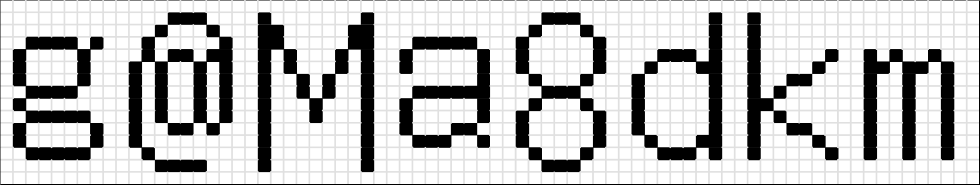 パスワード（ボディサイズ16×16）　Password (body size 16×16).