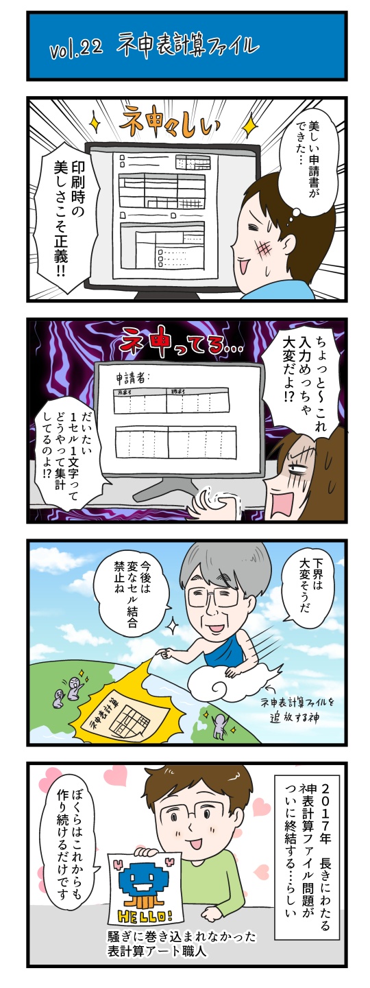 Vol.22「ネ申表計算ファイル」（Vol.58 No.3）